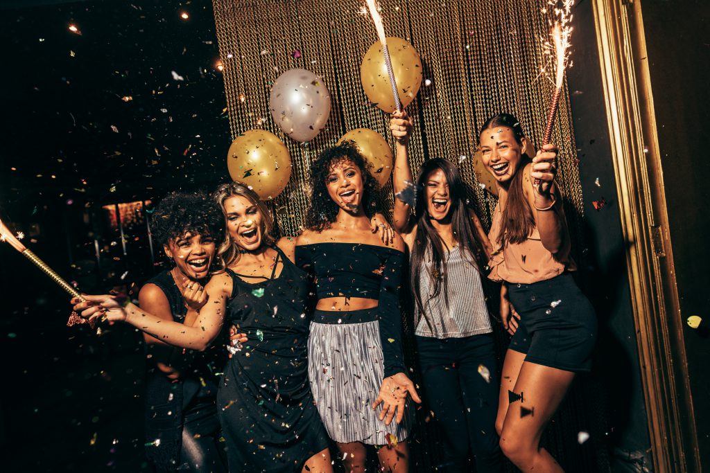 Group of women celebrating at an event
